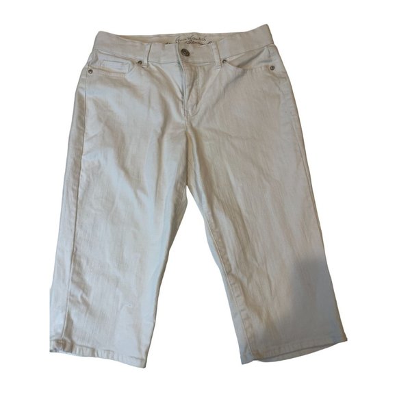 Gloria Vanderbilt Womens Capris Pant DGVB4493 All Around Slimming Effect White 6 - Picture 2 of 11
